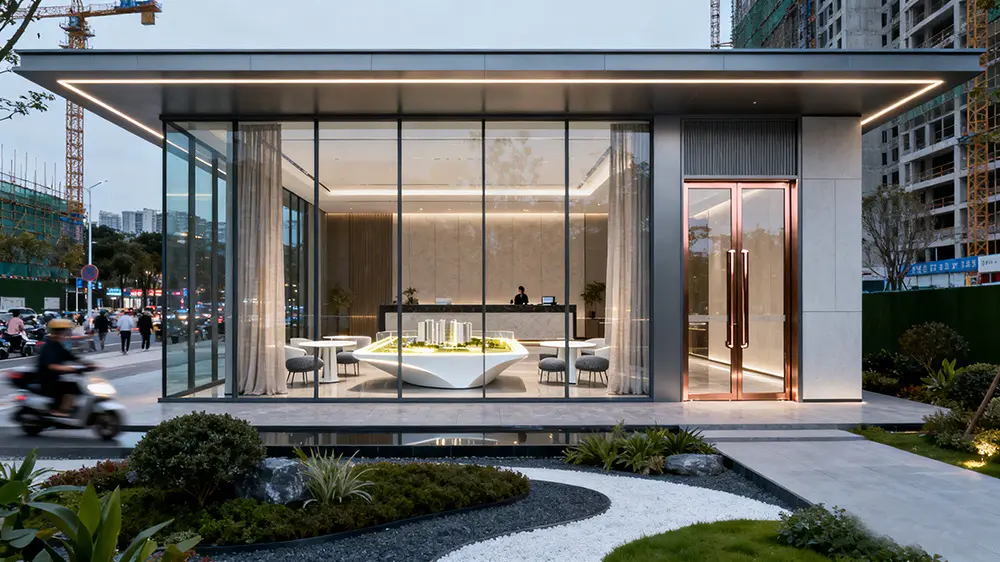 中梁售楼部展厅设计施工