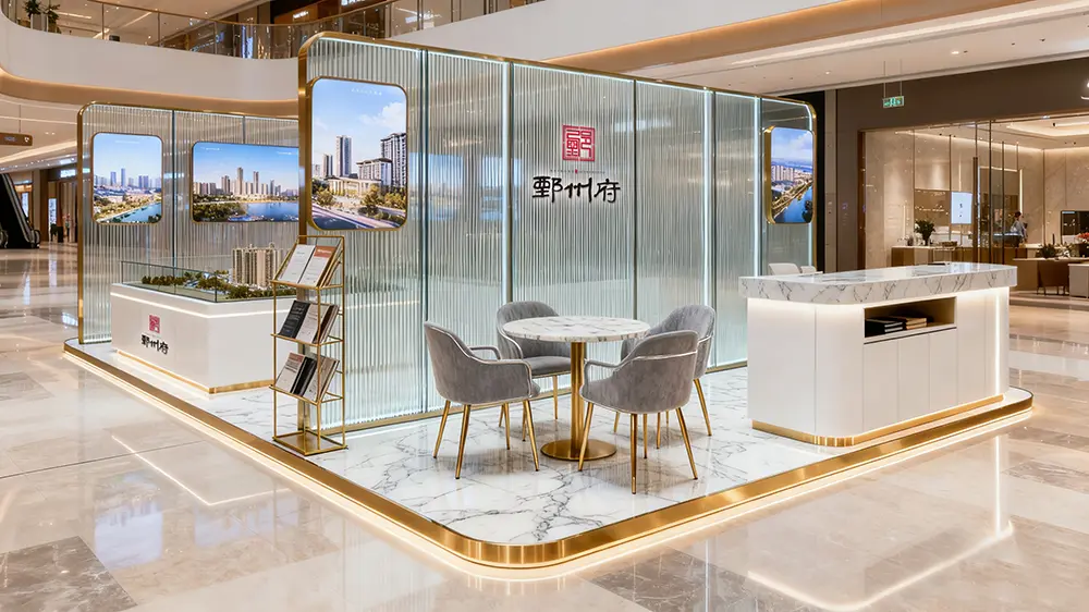 鄄州府万科商场临时展厅设计施工